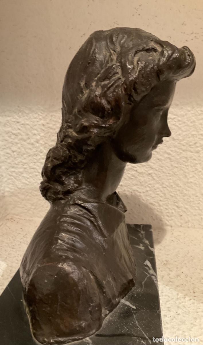 Arte: BUSTO DE MUJER EN BRONCE DE SEBASTIAN MIRANDA - Foto 3