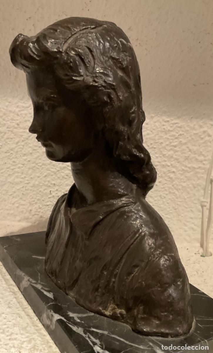 Arte: BUSTO DE MUJER EN BRONCE DE SEBASTIAN MIRANDA - Foto 4