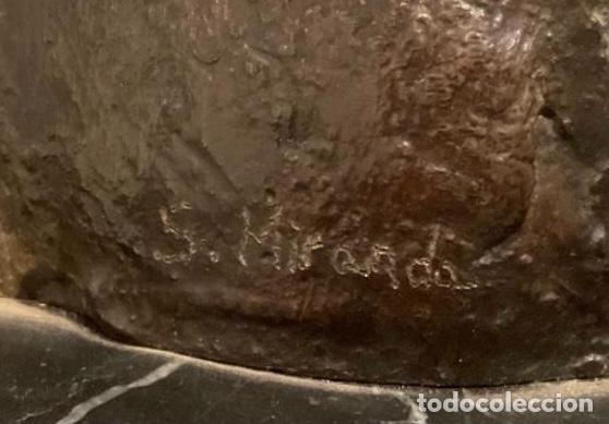 Arte: BUSTO DE MUJER EN BRONCE DE SEBASTIAN MIRANDA - Foto 9