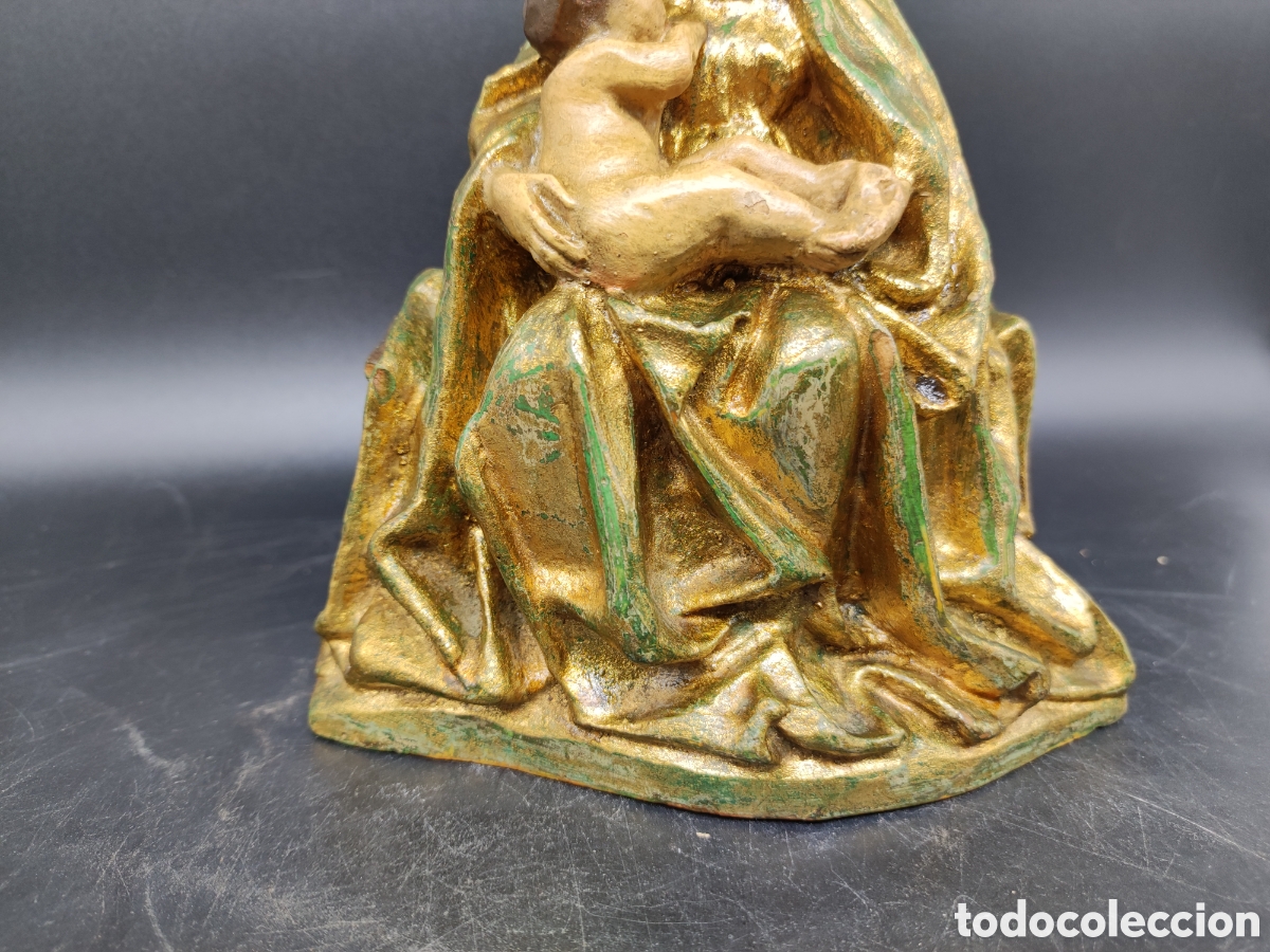 Arte: Virgen estuco estilo flamenco - Foto 5