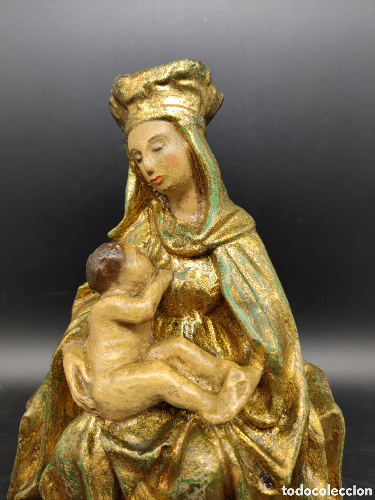 Arte: Virgen estuco estilo flamenco - Foto 6