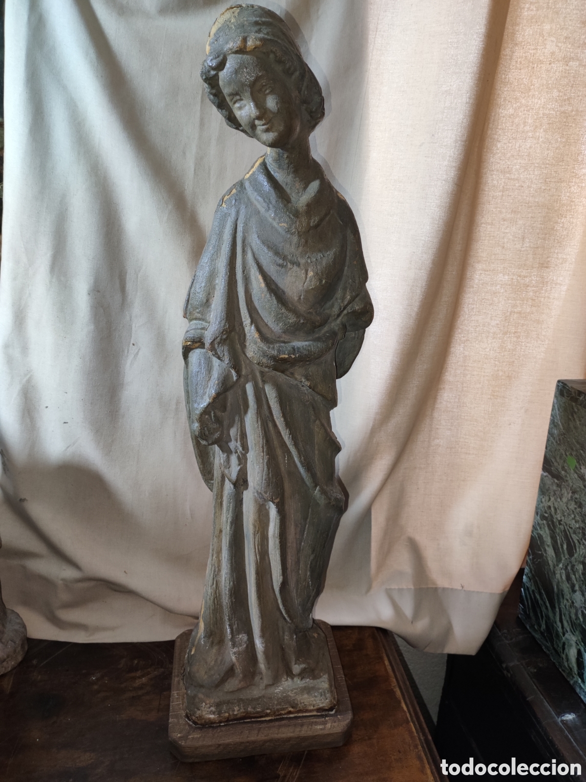 Arte: San Juan escultura estucada. - Foto 1