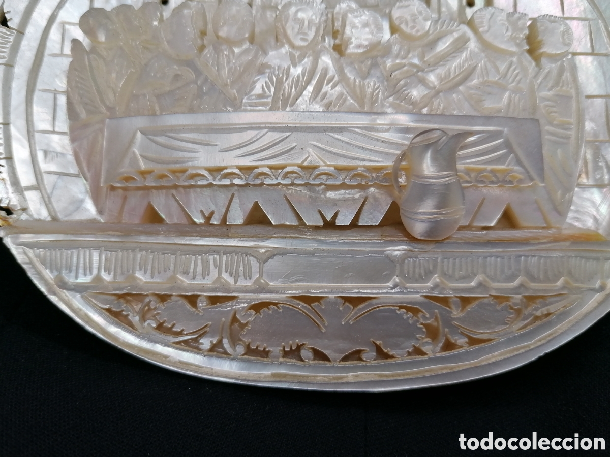 Arte: &Uacute;LTIMA CENA, TALLA ANTIGUA EN N&Aacute;CAR - Foto 5