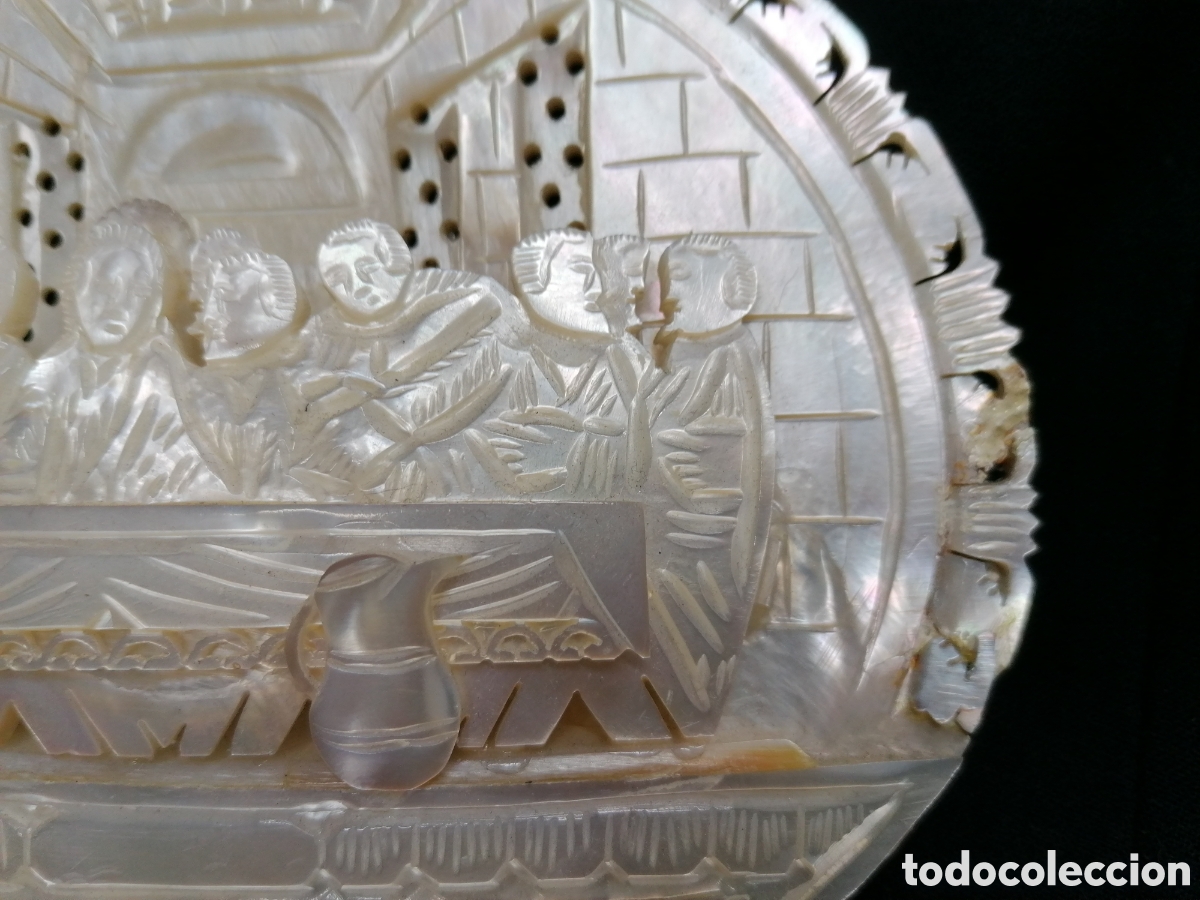 Arte: &Uacute;LTIMA CENA, TALLA ANTIGUA EN N&Aacute;CAR - Foto 7