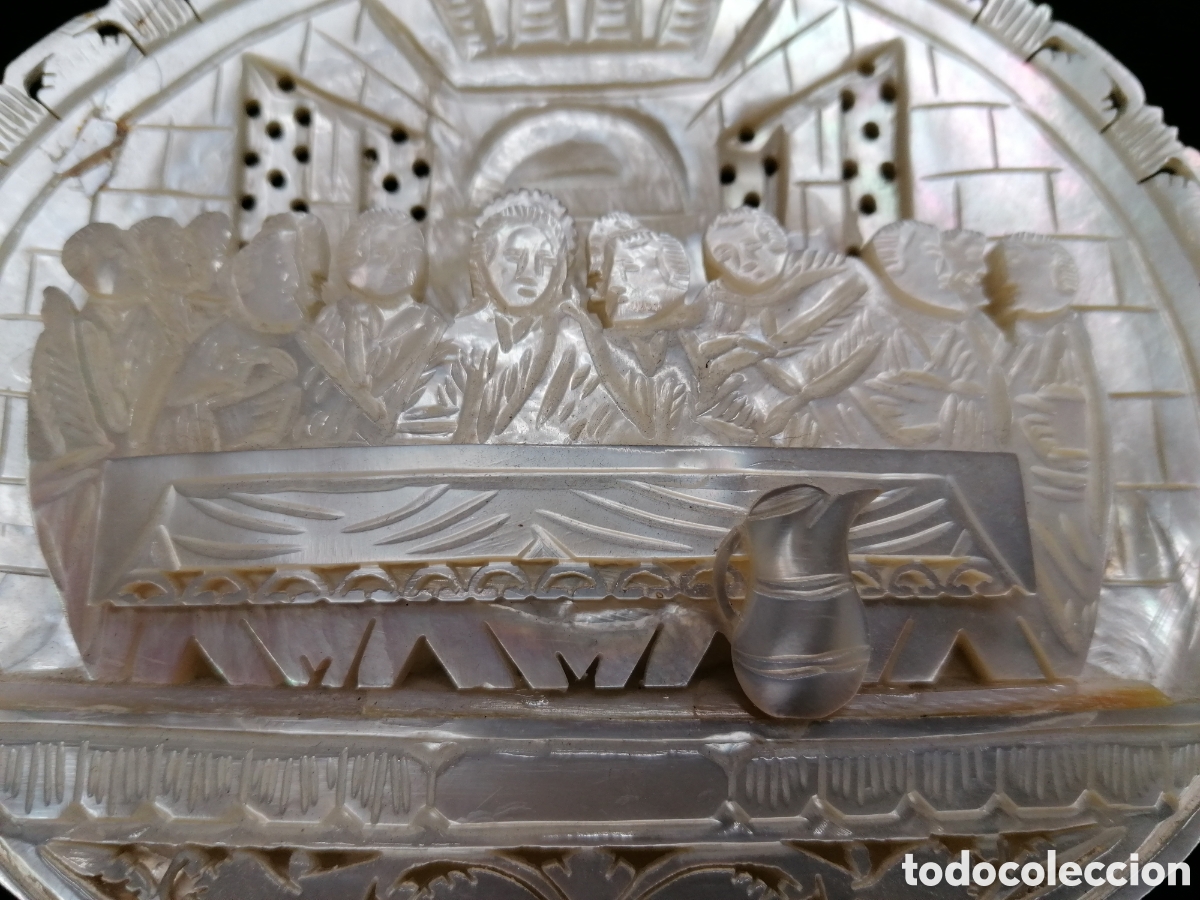 Arte: &Uacute;LTIMA CENA, TALLA ANTIGUA EN N&Aacute;CAR - Foto 9