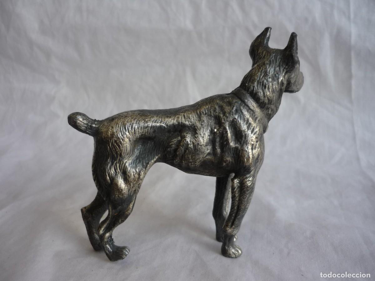 Arte: Figura de perro en plomo o peltre - Foto 4