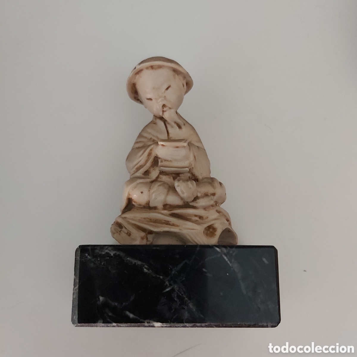Arte: PEQUE&Ntilde;O NETSUKE JAPONES. REF S1 ARTE JAPON - Foto 6