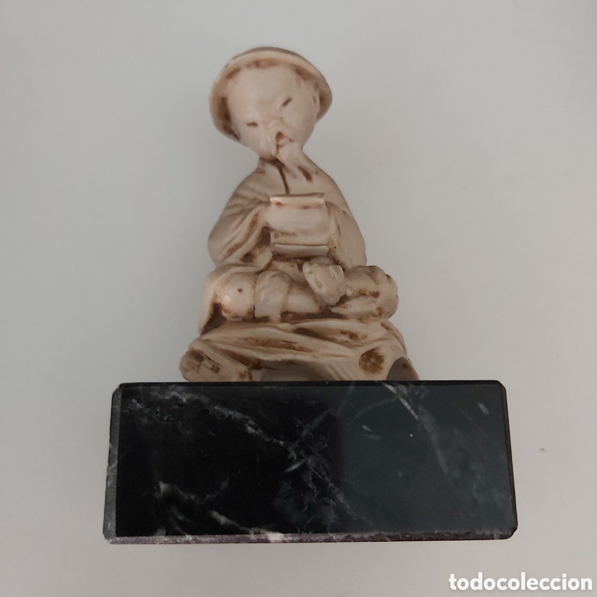 Arte: PEQUE&Ntilde;O NETSUKE JAPONES. REF S1 ARTE JAPON - Foto 8