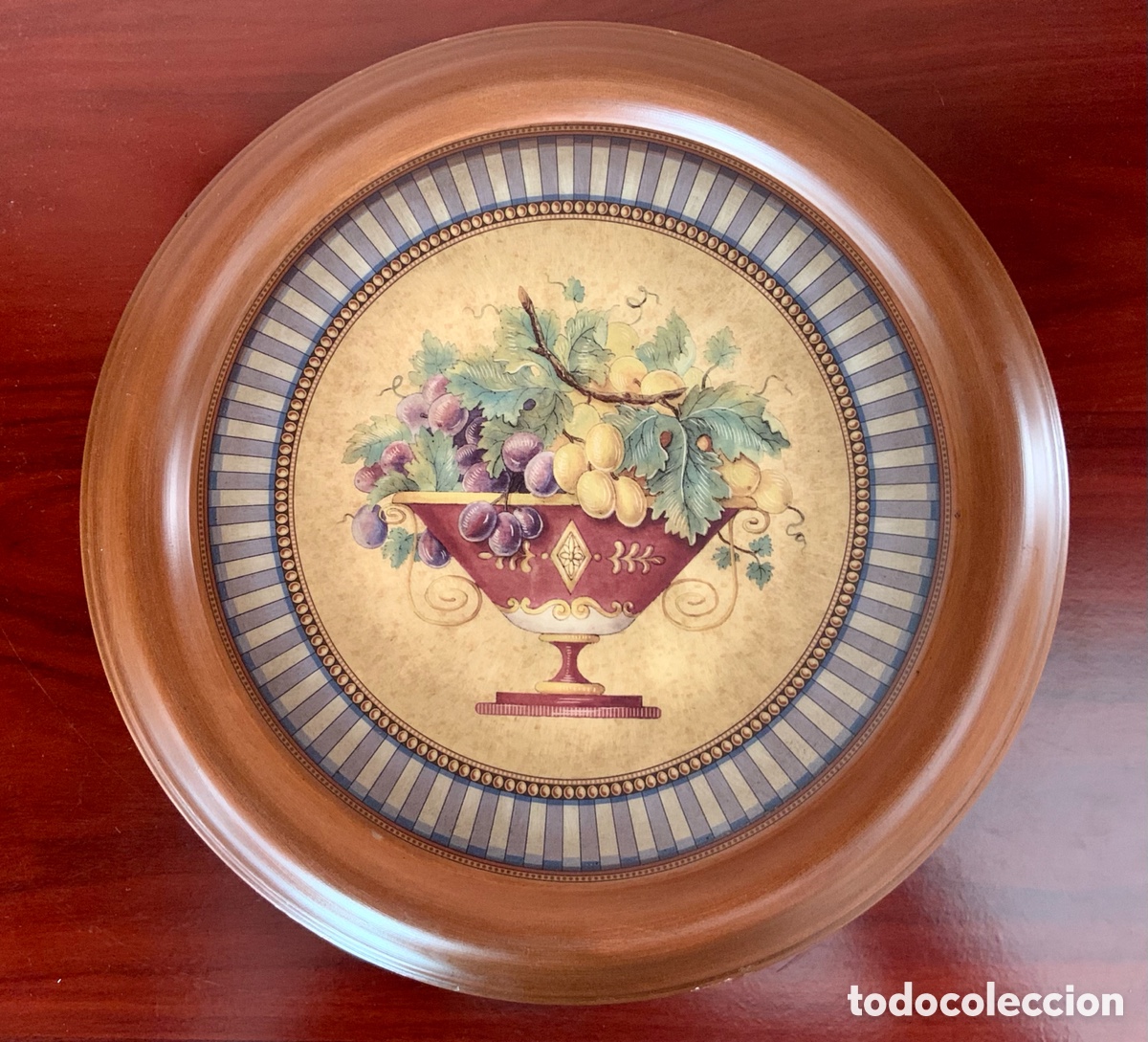 Arte: Disco/plato de cer&aacute;mica con bodeg&oacute;n - Foto 1