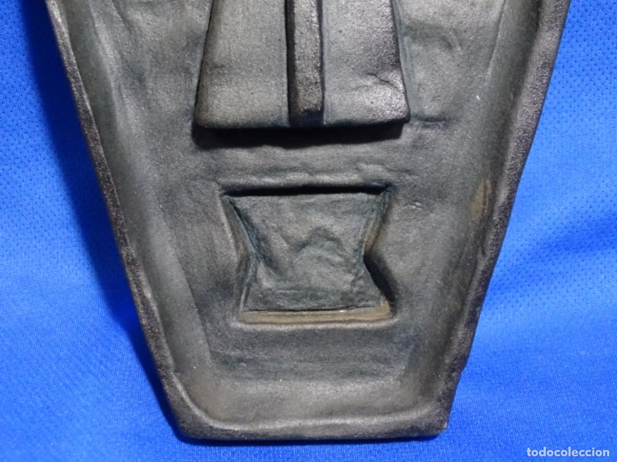 Arte: ESCULTURA AN&Oacute;NIMA DE CARA EN CIBROCEMENTO. - Foto 3