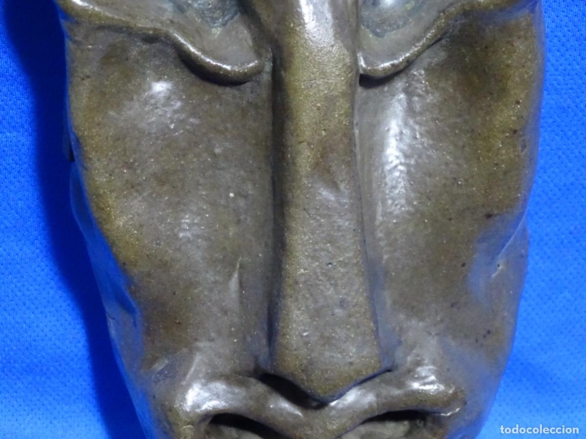 Arte: ESCULTURA AN&Oacute;NIMA DE CARA EN CIBROCEMENTO. - Foto 3