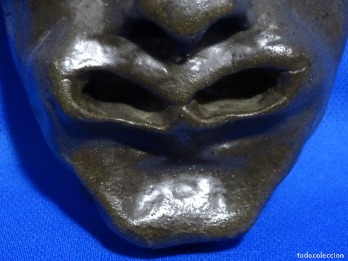 Arte: ESCULTURA AN&Oacute;NIMA DE CARA EN CIBROCEMENTO. - Foto 4