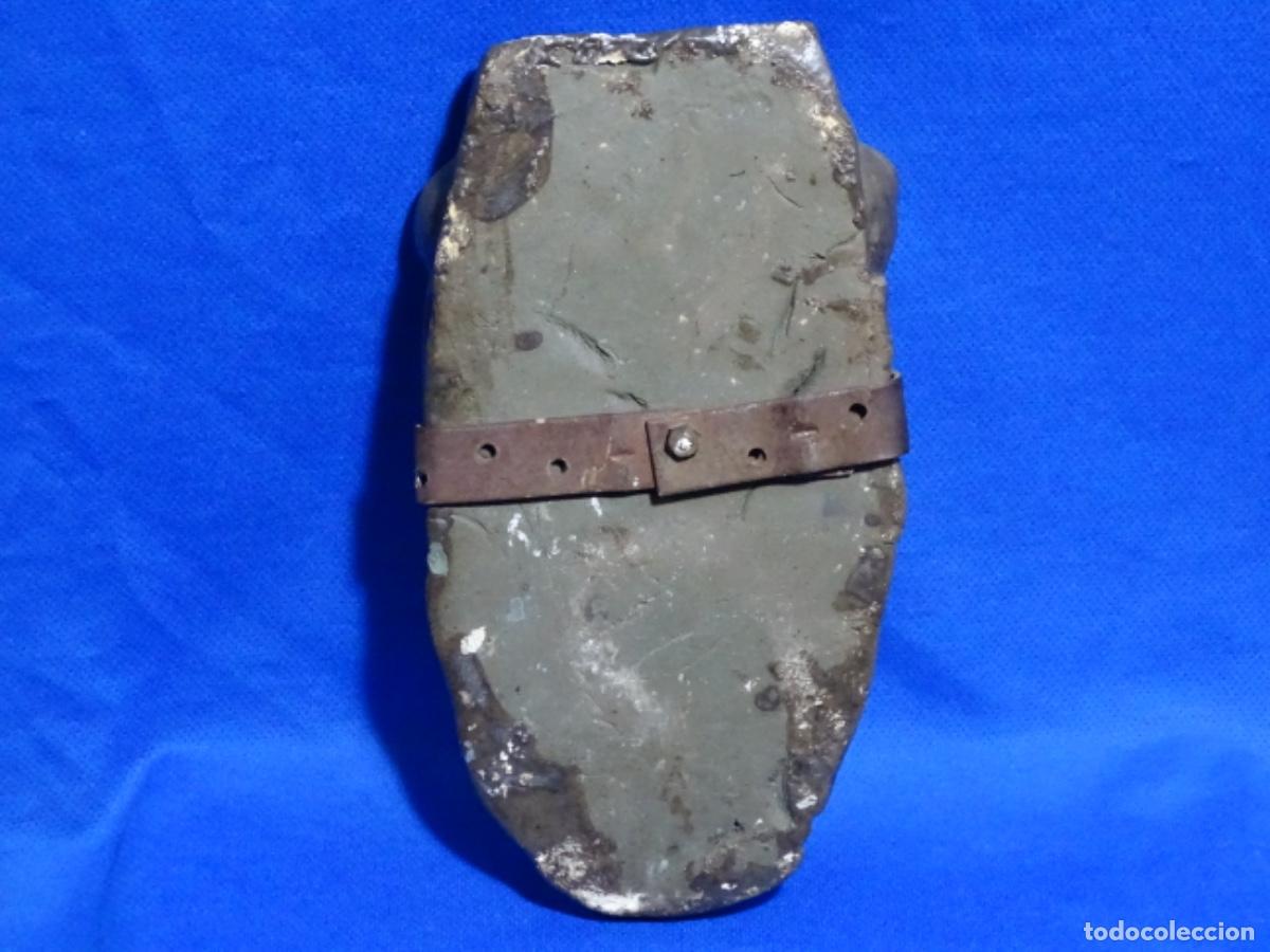 Arte: ESCULTURA AN&Oacute;NIMA DE CARA EN CIBROCEMENTO. - Foto 5