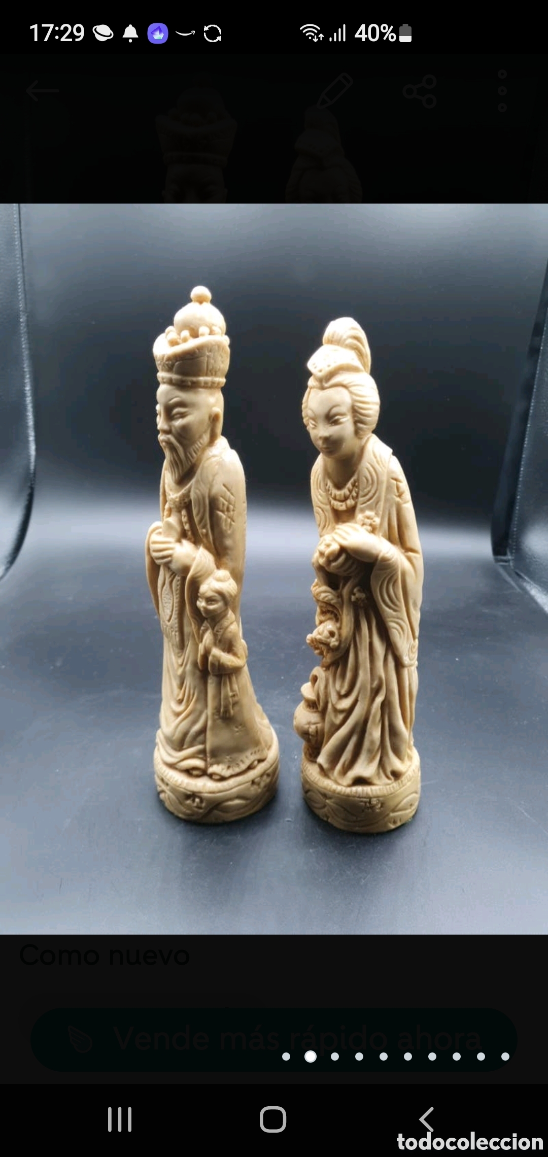 Arte: Pareja figuras chinas - Foto 2