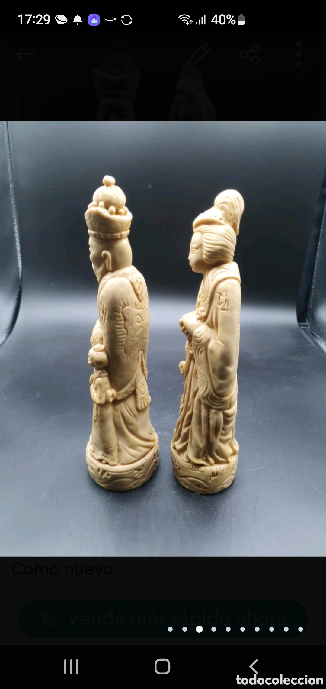 Arte: Pareja figuras chinas - Foto 3