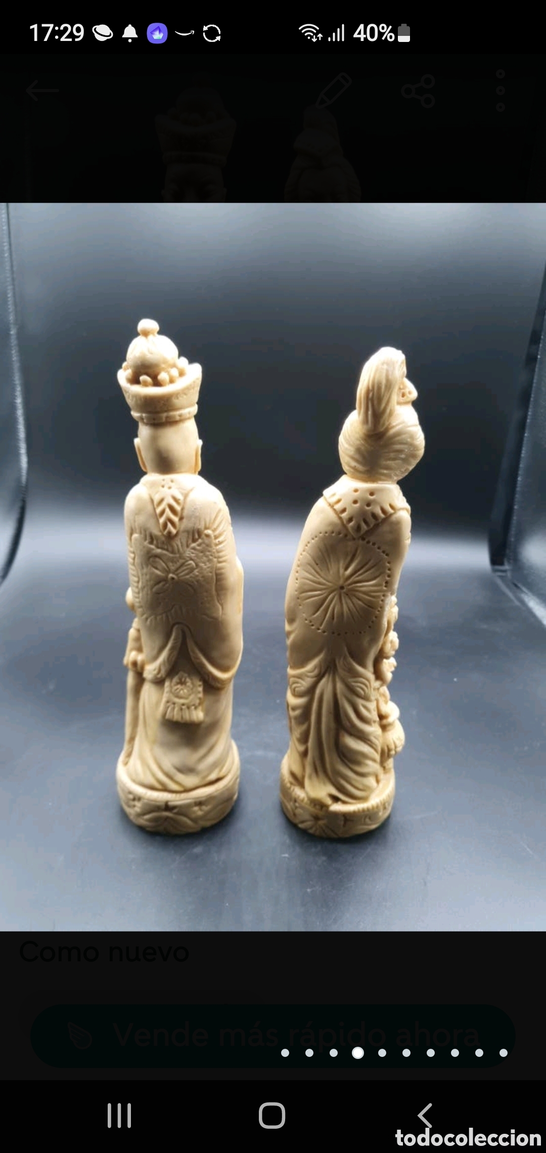 Arte: Pareja figuras chinas - Foto 4