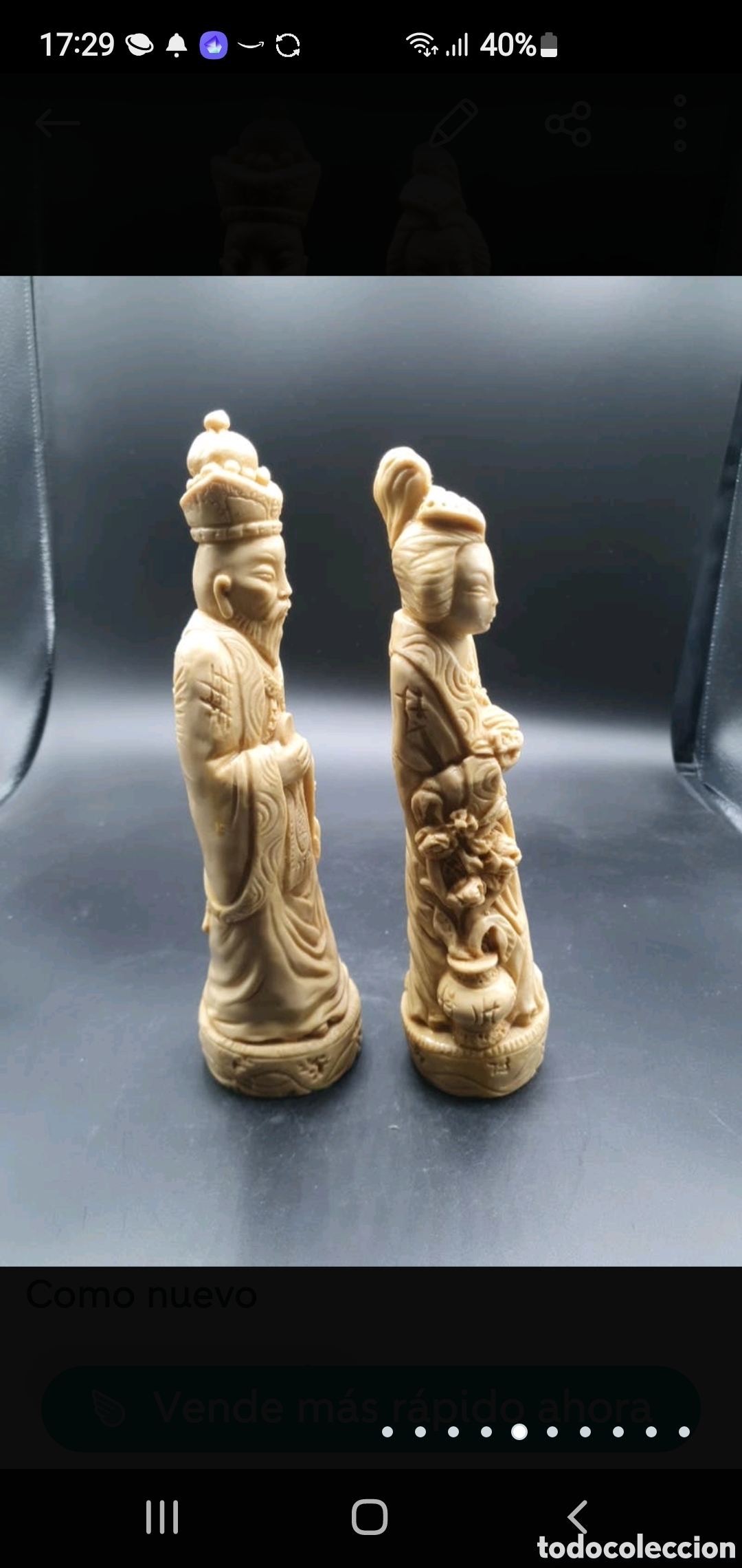 Arte: Pareja figuras chinas - Foto 5