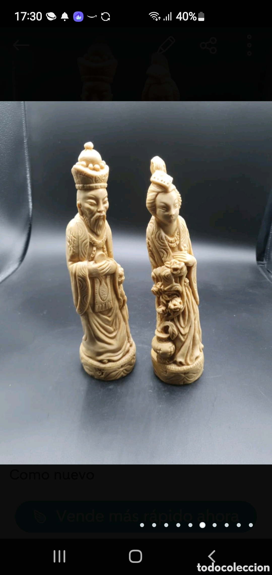 Arte: Pareja figuras chinas - Foto 6