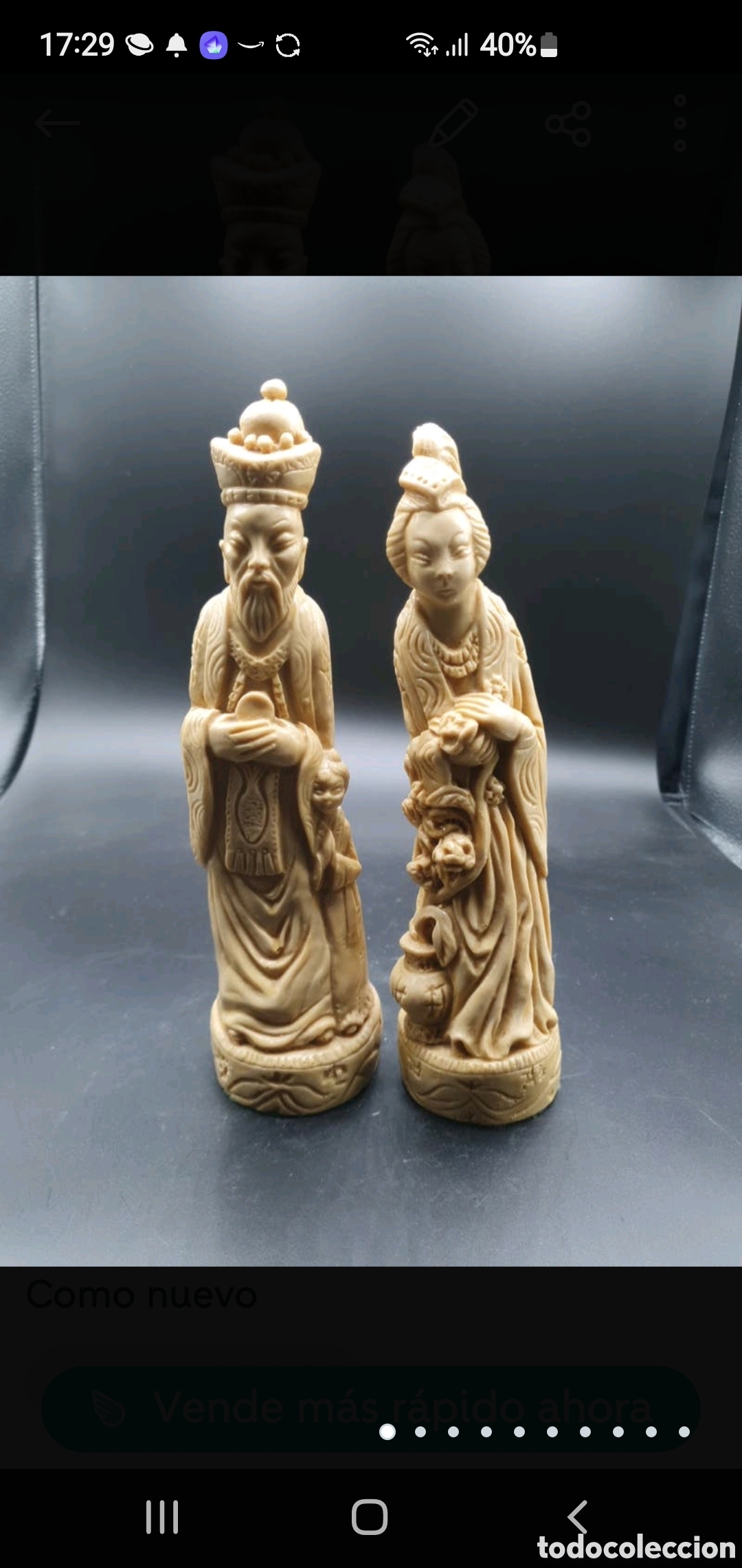 Arte: Pareja figuras chinas - Foto 1