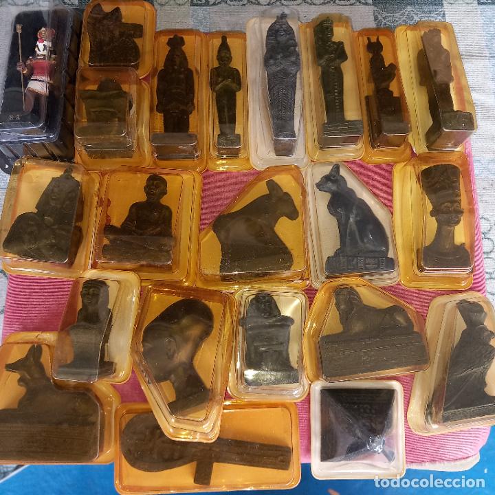 Arte: Lote 22 figuras Egipto coleccion - Foto 2