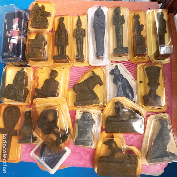 Arte: Lote 22 figuras Egipto coleccion - Foto 7