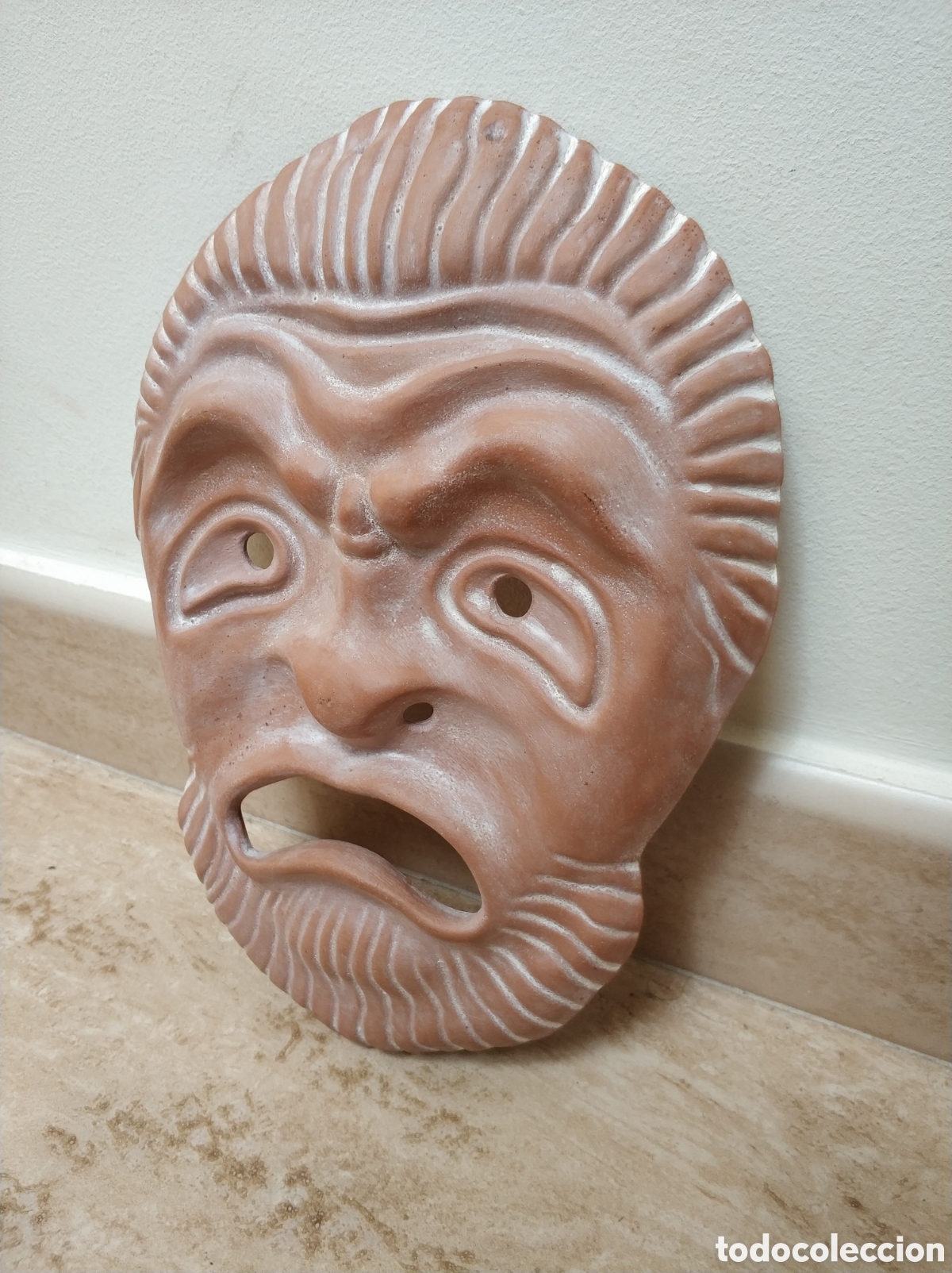 Arte: Mascara griega de barro para pared - Foto 4