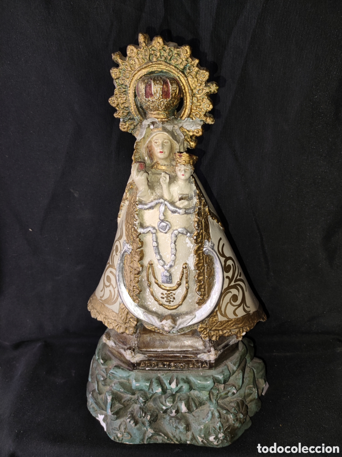Arte: Virgen popular estuco - Foto 1
