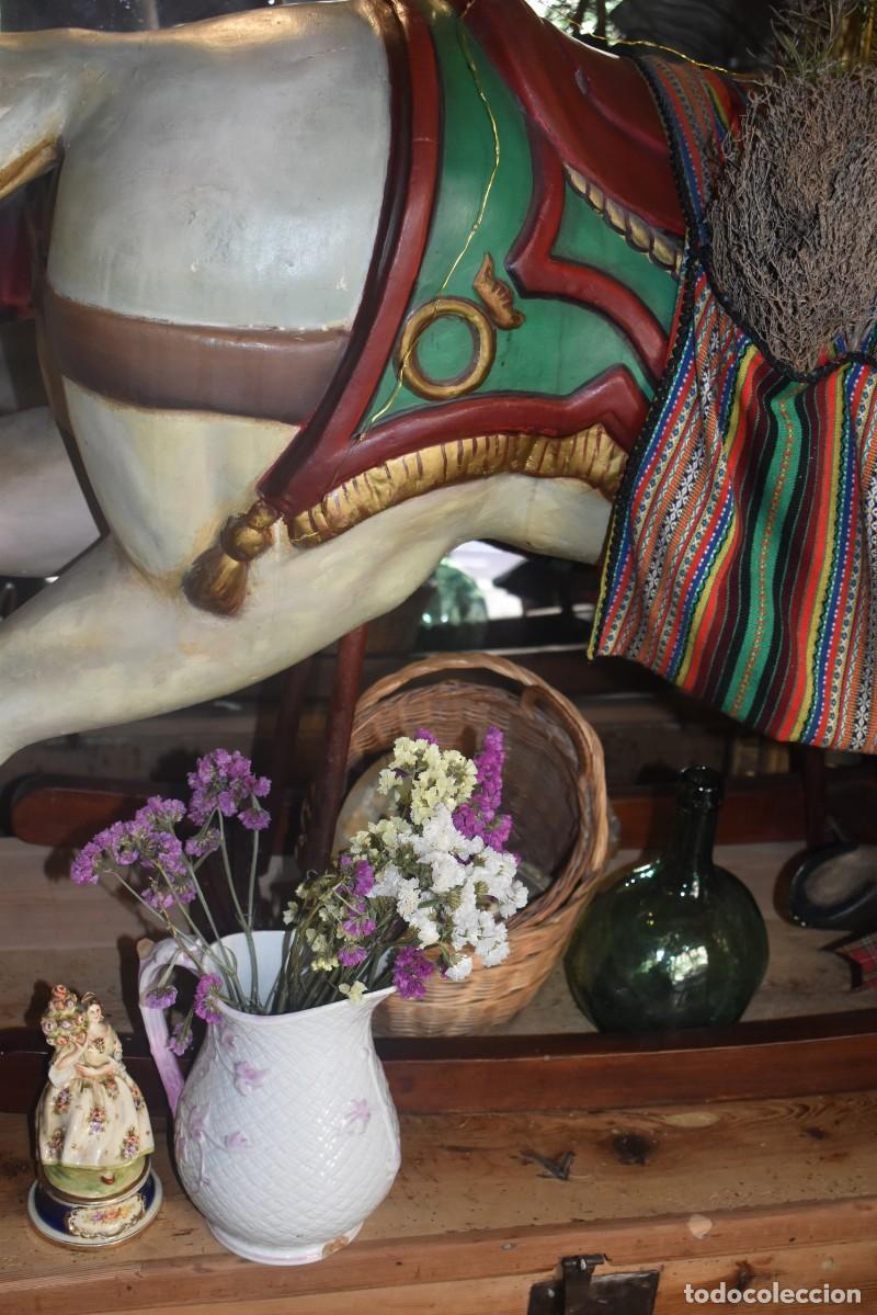 Arte: ESPECTACULAR CABALLO BALANC&Iacute;N ANTIGUO - Foto 11