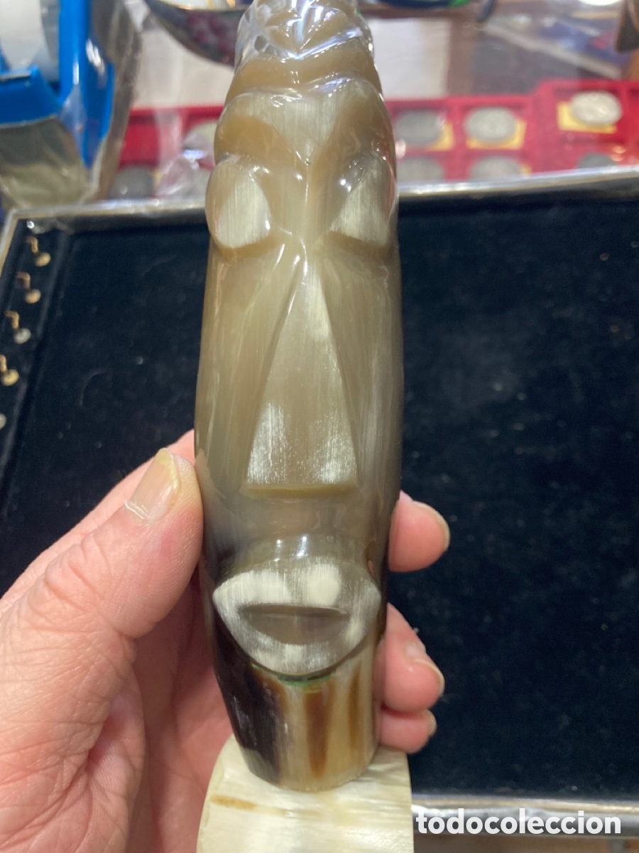 Arte: Bonita figura tallada en asta - Foto 2