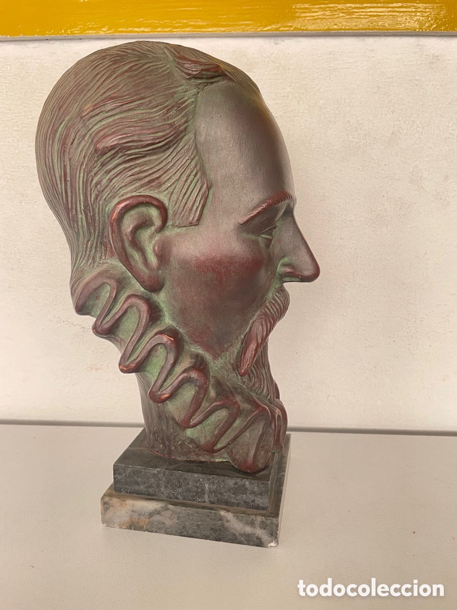 Arte: Busto de Miguel de Cervantes y Saavedra - Foto 5