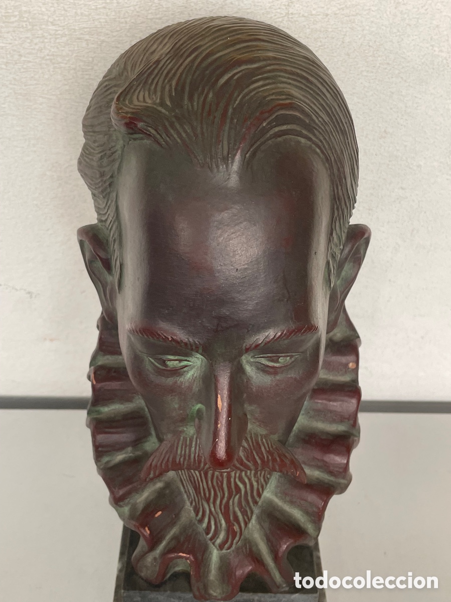Arte: Busto de Miguel de Cervantes y Saavedra - Foto 6