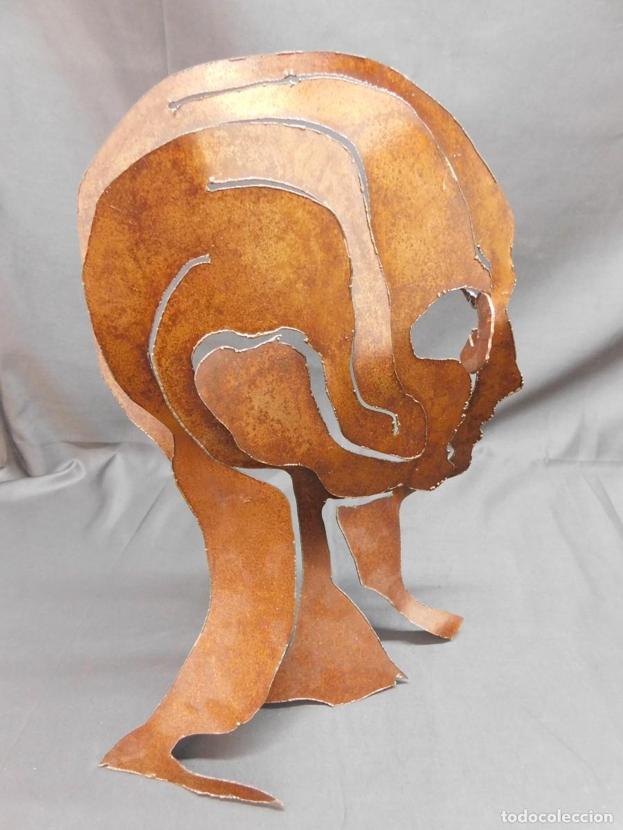 Arte: ESCULTURA CABEZA DE HIERRO - Foto 2