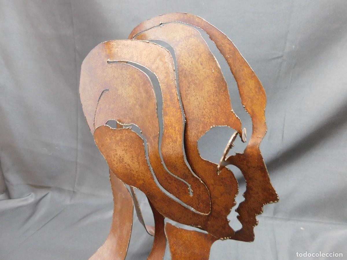 Arte: ESCULTURA CABEZA DE HIERRO - Foto 3