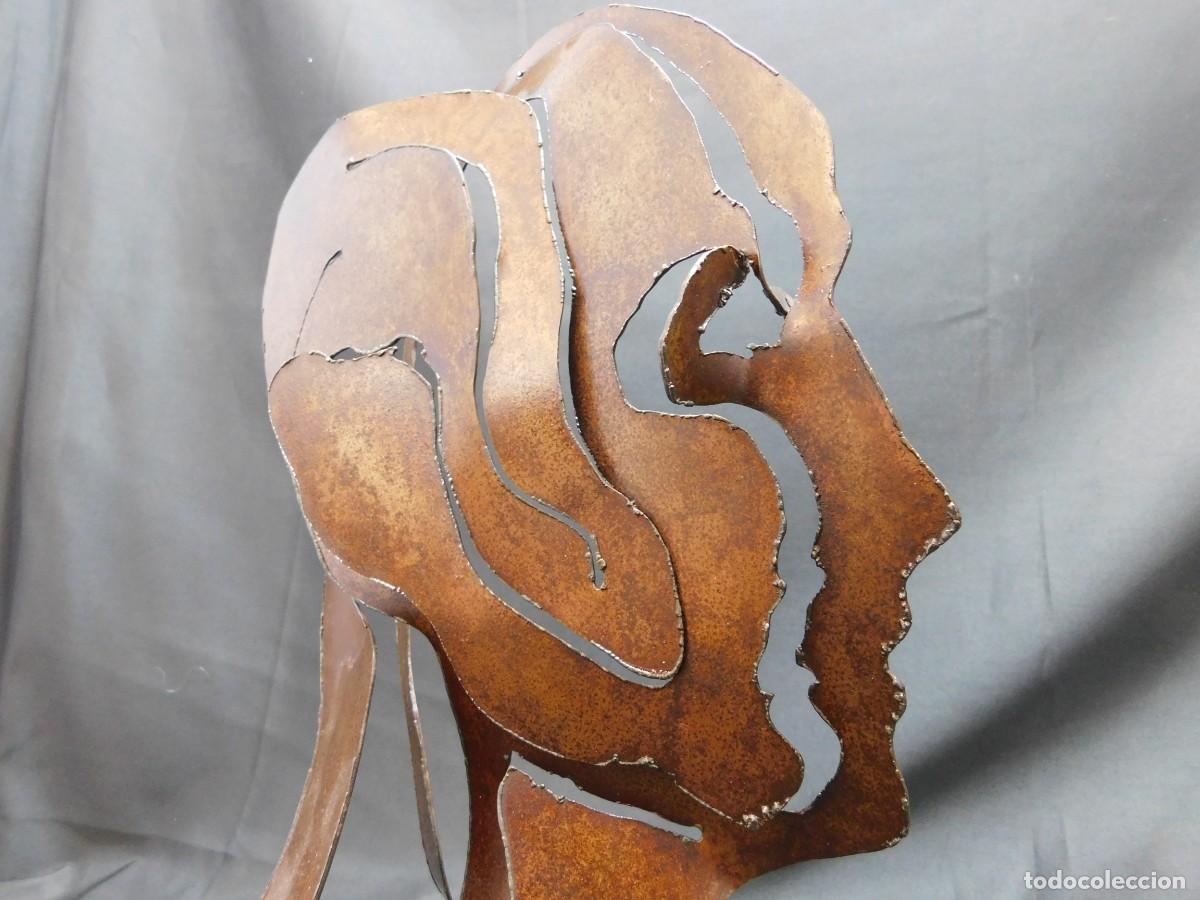 Arte: ESCULTURA CABEZA DE HIERRO - Foto 4