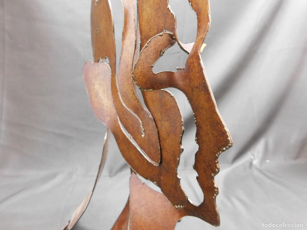 Arte: ESCULTURA CABEZA DE HIERRO - Foto 6
