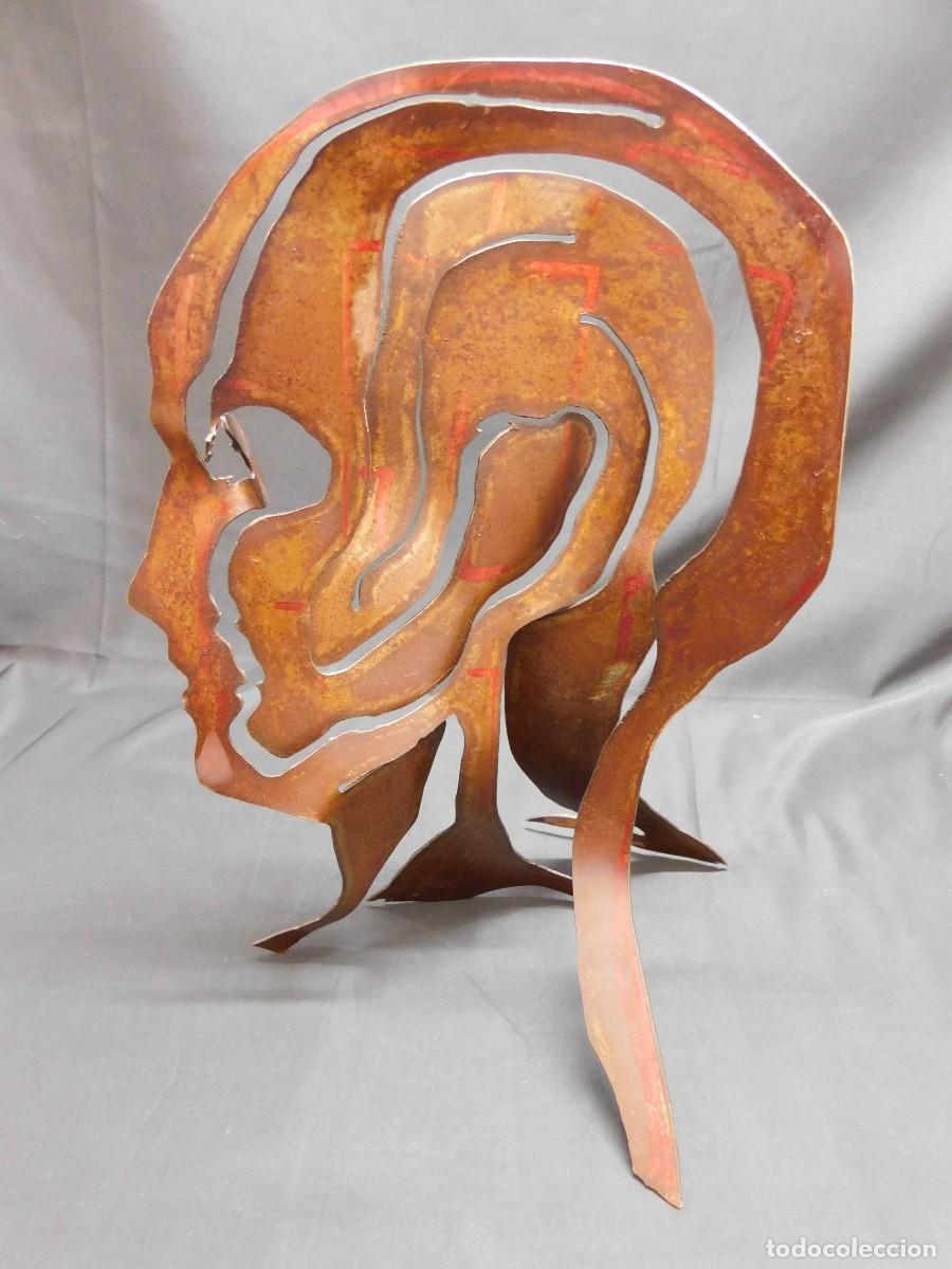 Arte: ESCULTURA CABEZA DE HIERRO - Foto 7