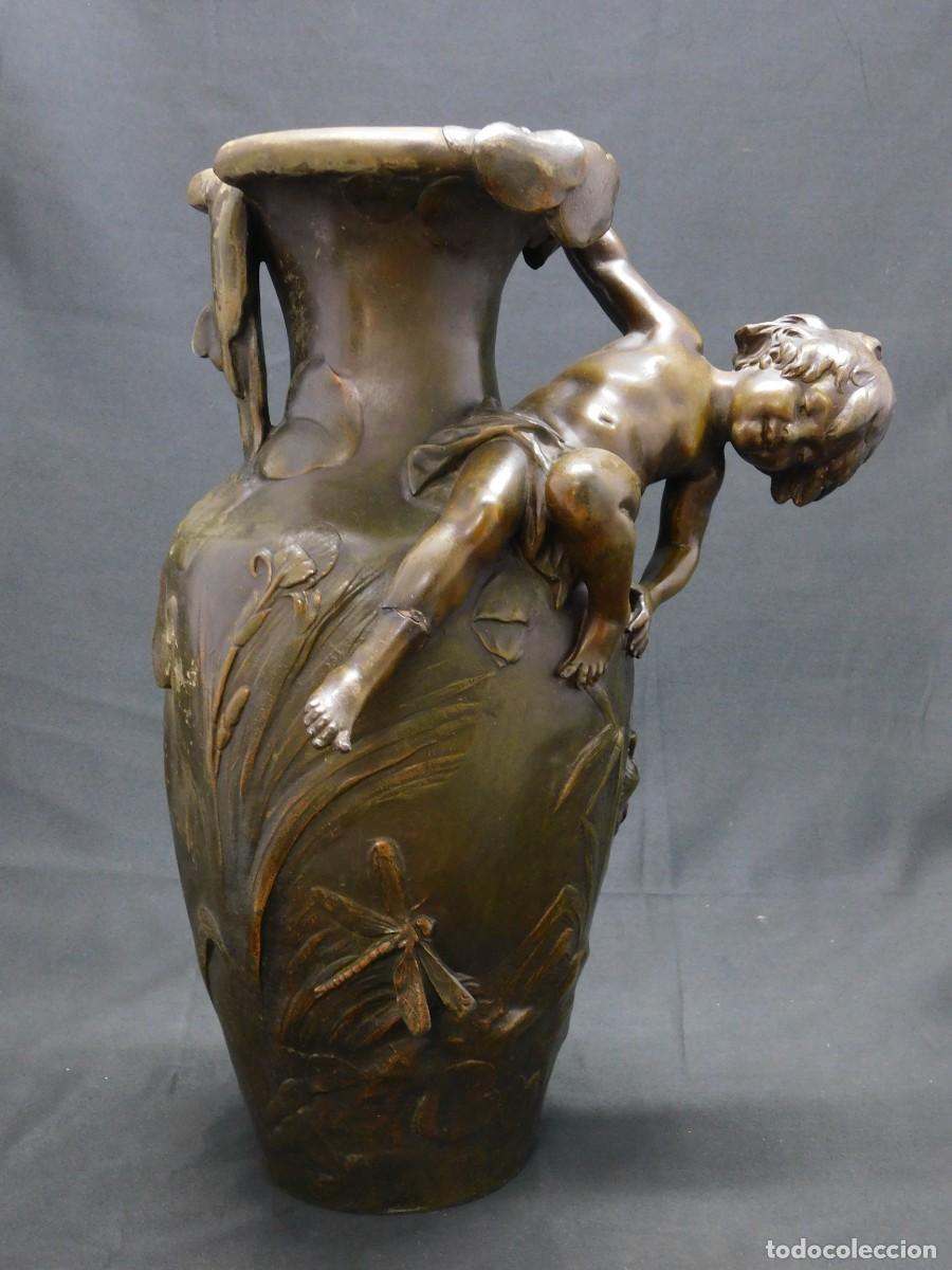 Arte: ESCULTURA JARR&Oacute;N CALAMINA - AUGUSTE MOREAU - Foto 1