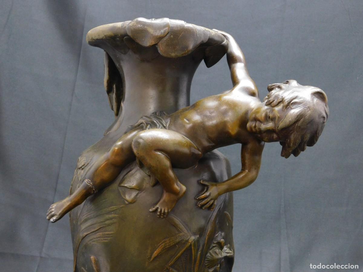 Arte: ESCULTURA JARR&Oacute;N CALAMINA - AUGUSTE MOREAU - Foto 2