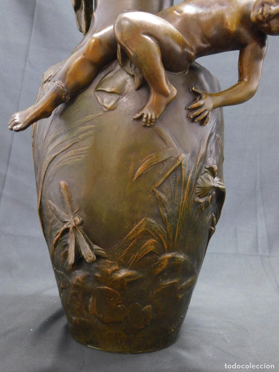Arte: ESCULTURA JARR&Oacute;N CALAMINA - AUGUSTE MOREAU - Foto 3