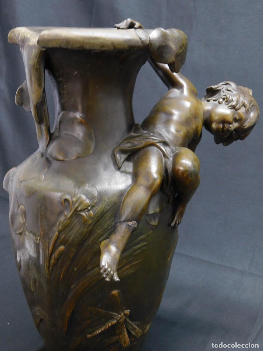 Arte: ESCULTURA JARR&Oacute;N CALAMINA - AUGUSTE MOREAU - Foto 5