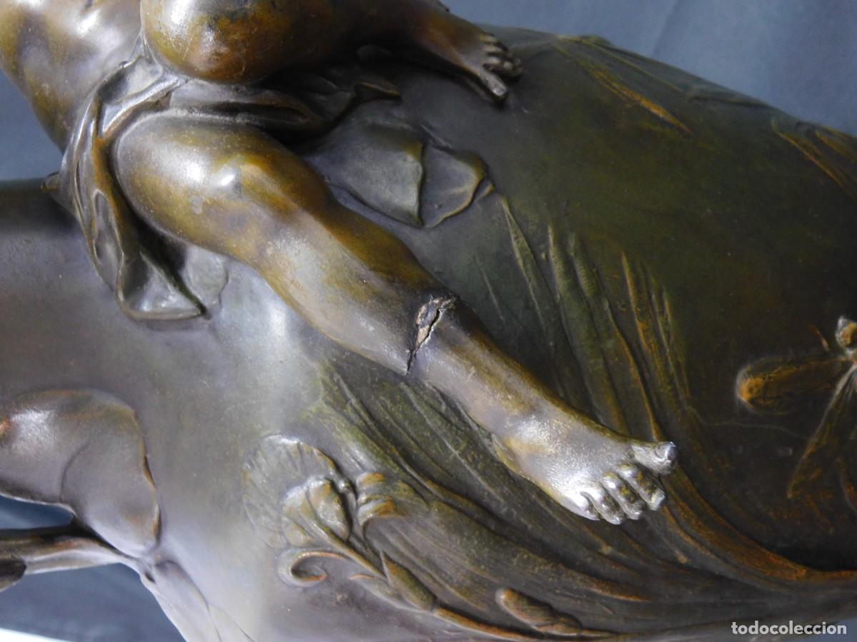 Arte: ESCULTURA JARR&Oacute;N CALAMINA - AUGUSTE MOREAU - Foto 11