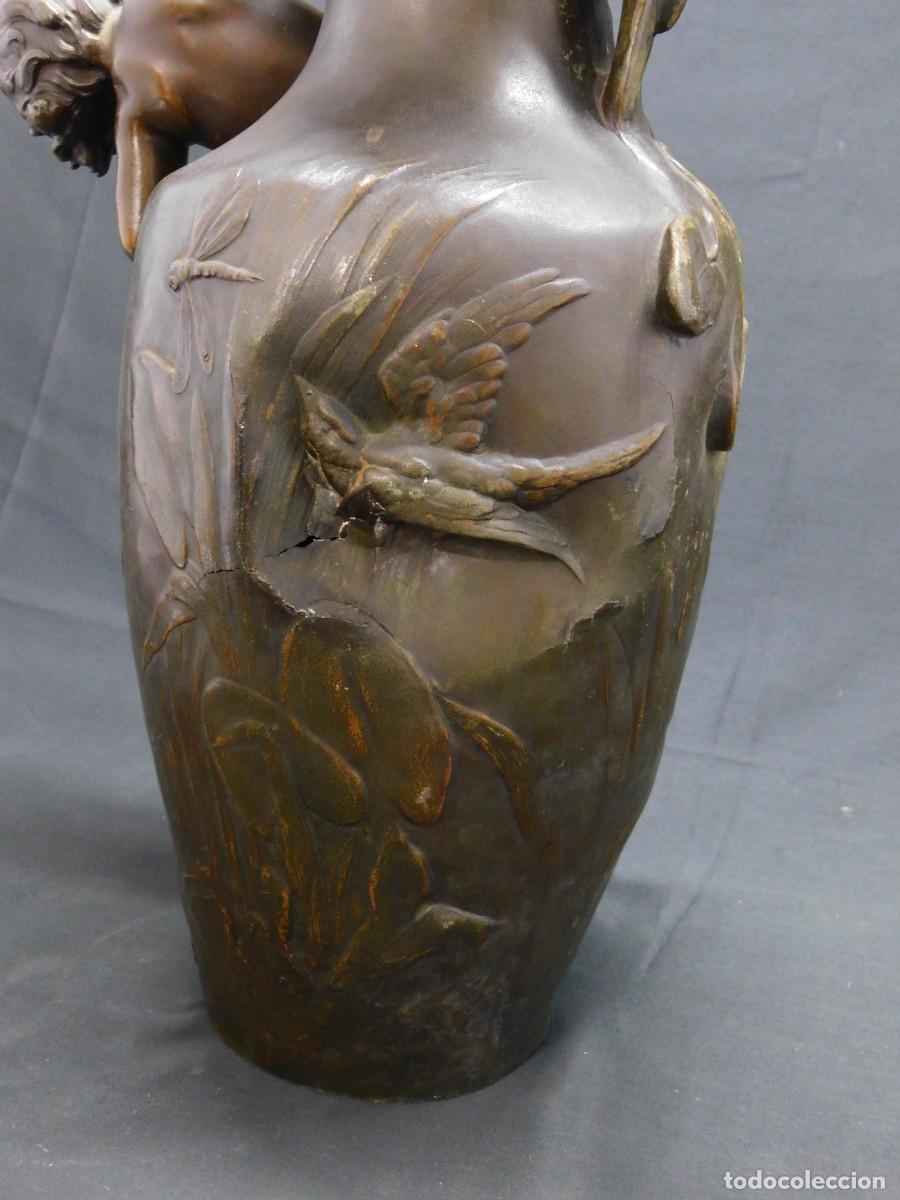 Arte: ESCULTURA JARR&Oacute;N CALAMINA - AUGUSTE MOREAU - Foto 13