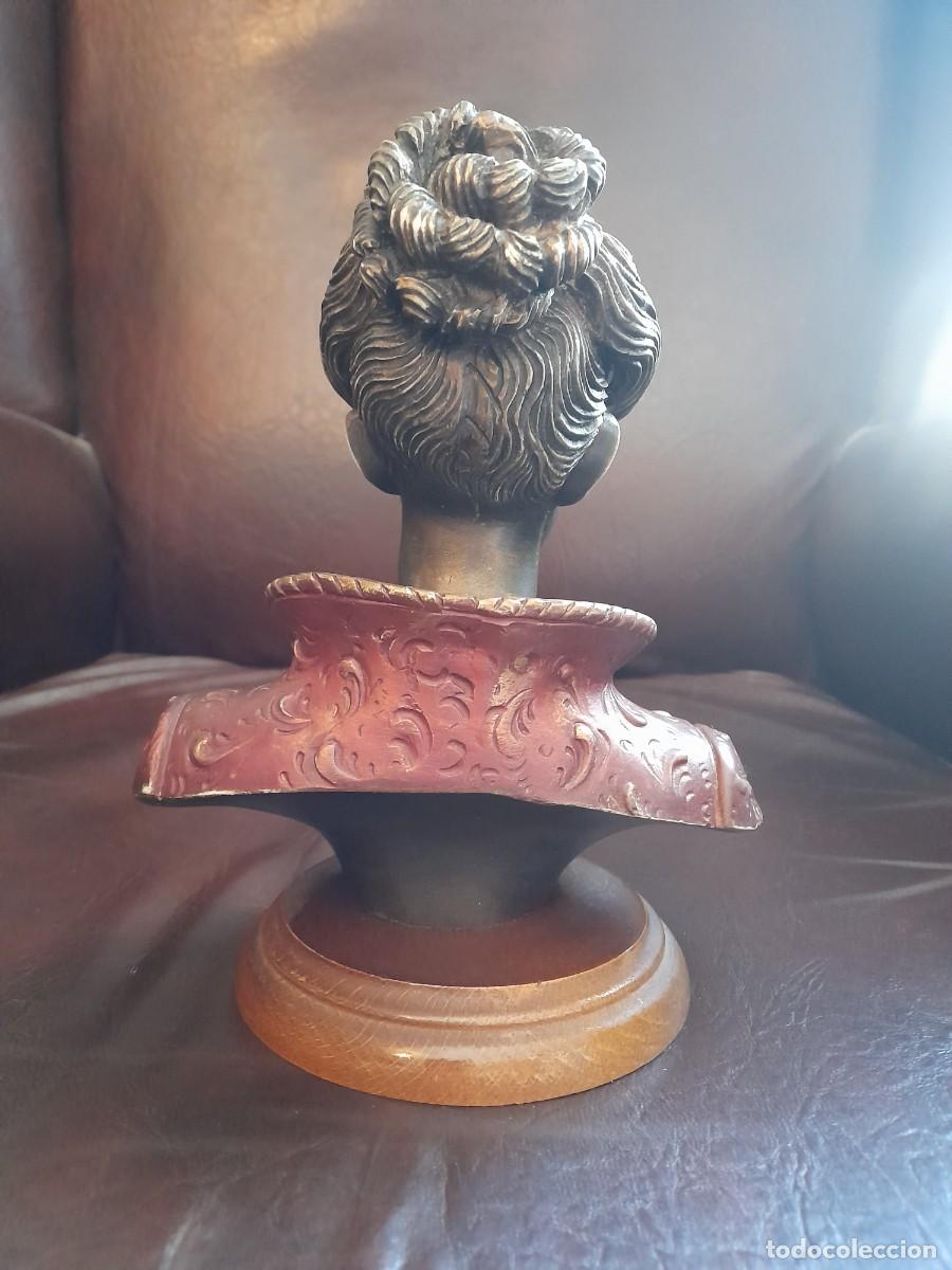 Arte: Busto de dama antigua de pasta sint&eacute;tica - Foto 3