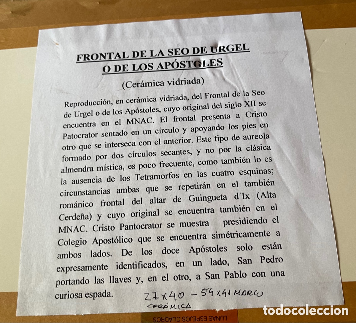 Arte: FRONTAL DE LA SEO DE URGEL O DE LOS AP&Oacute;STOLES - Foto 6