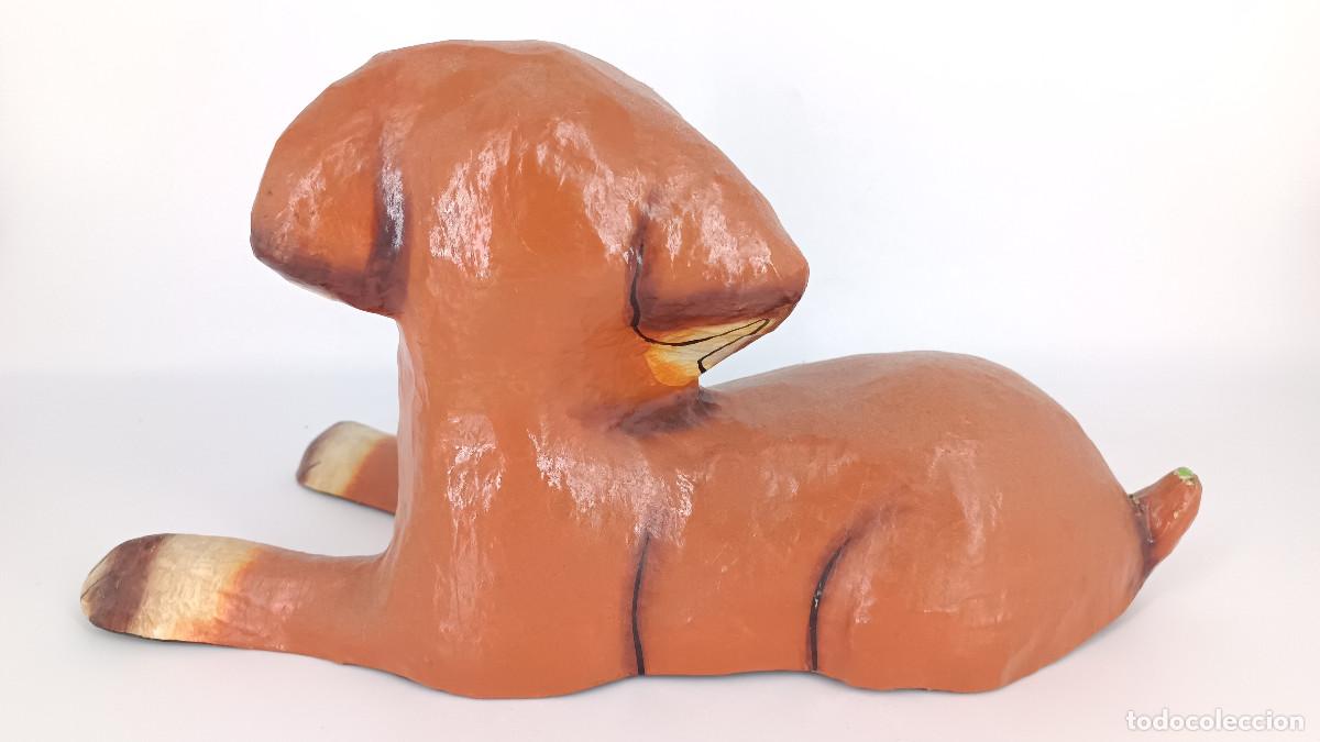 Arte: Adorable perro B&oacute;xer hecho de papel mach&eacute; - Foto 5