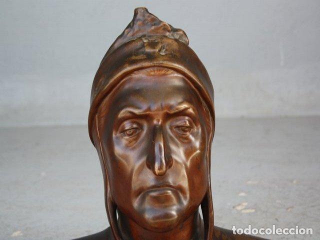 Arte: Buste de Dante en galvanoplastie - Foto 9
