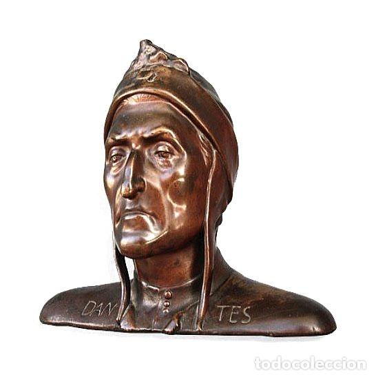 Arte: Buste de Dante en galvanoplastie - Foto 1