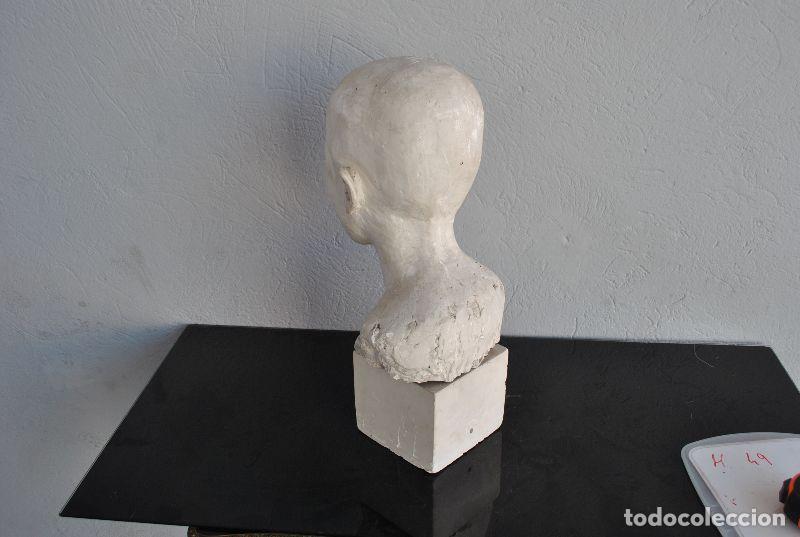 Arte: Buste denfant en pl&acirc;tre vers 1900 - Foto 2