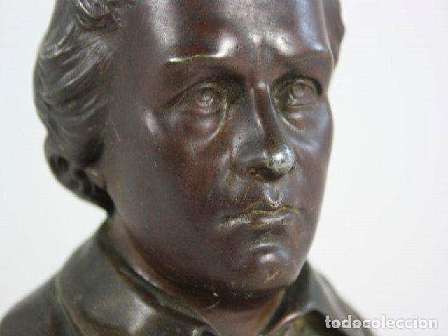 Arte: Buste en r&eacute;gule de Beethoven &eacute;poque 1900 - Foto 2
