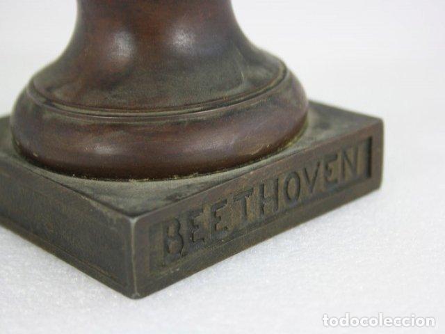 Arte: Buste en r&eacute;gule de Beethoven &eacute;poque 1900 - Foto 3